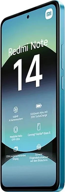 Смартфон Xiaomi Redmi Note 14 8/256 ГБ (NFC) Global, голубой