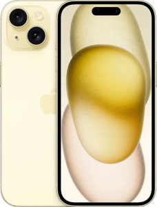 Смартфон Apple iPhone 15 512GB nanoSim+eSim (Жёлтый, 6 ГБ, 512 ГБ)