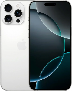 Смартфон iPhone 16 Pro Max 256Gb, SIM + eSIM (Титановый белый)