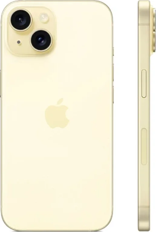 Смартфон Apple iPhone 15 512GB nanoSim+eSim (Жёлтый, 6 ГБ, 512 ГБ)